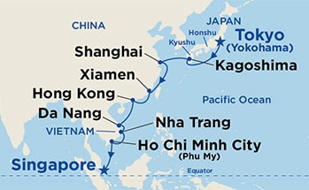 Itinerary Map/Ship Image