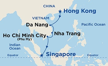Itinerary Map/Ship Image