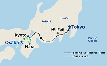 Itinerary Map/Ship Image