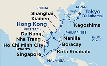 Itinerary Map/Ship Image