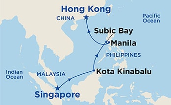 Itinerary Map/Ship Image