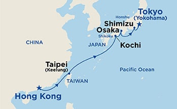 Itinerary Map/Ship Image