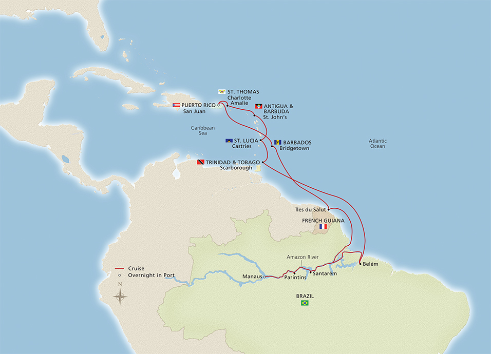 Itinerary Map/Ship Image