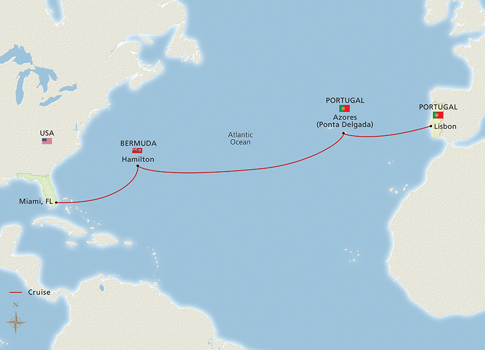 Itinerary Map/Ship Image