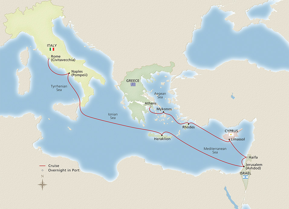 Itinerary Map/Ship Image