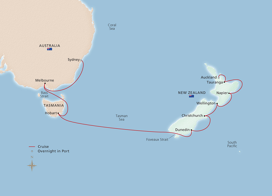 Itinerary Map/Ship Image