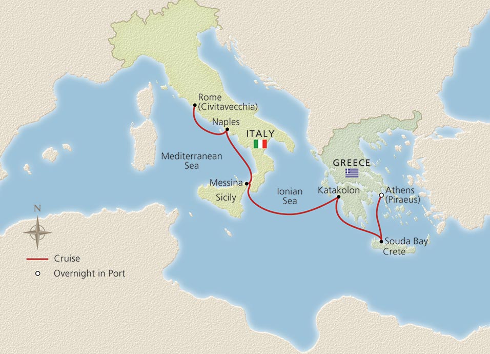 Itinerary Map/Ship Image