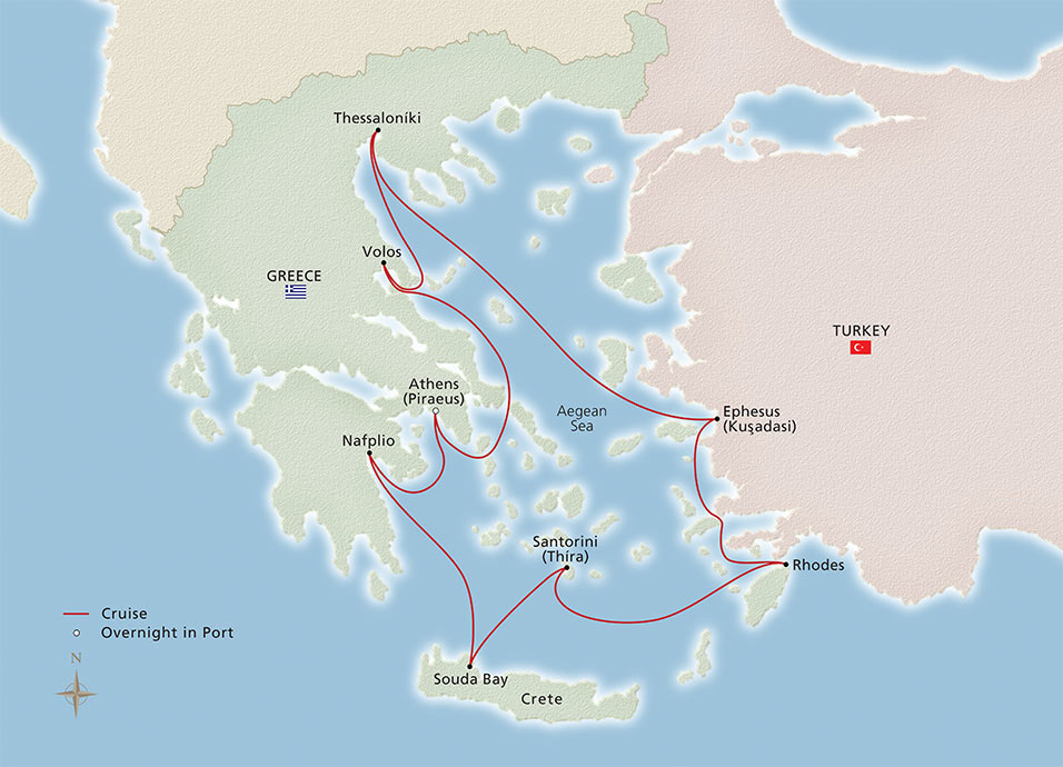Itinerary Map/Ship Image