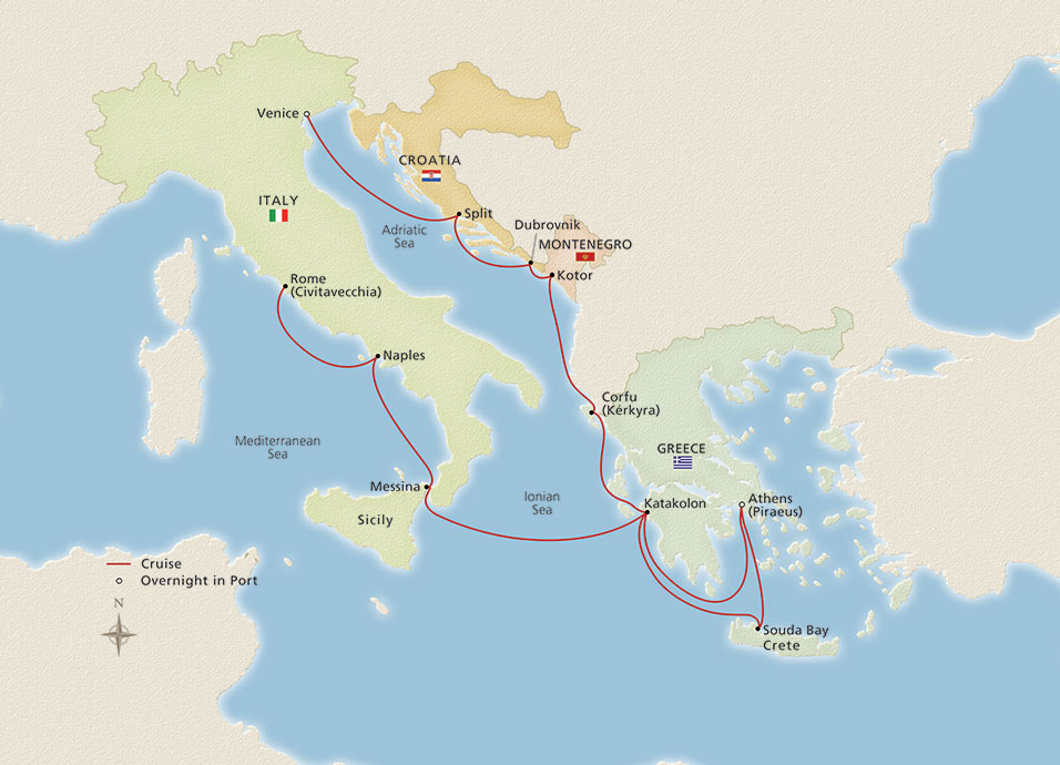 Itinerary Map/Ship Image