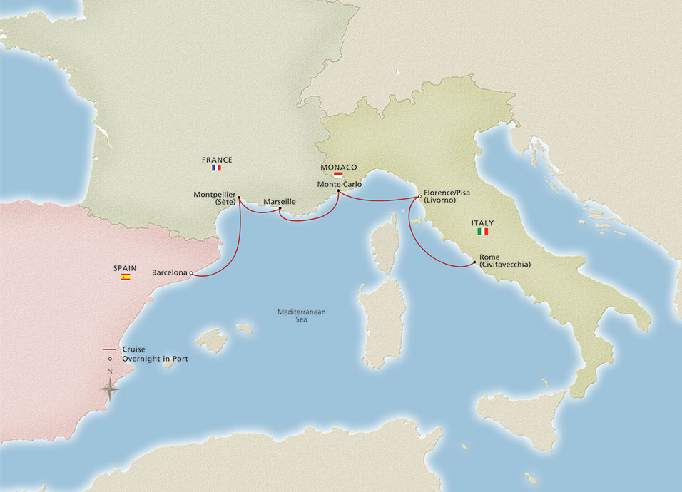 Itinerary Map/Ship Image