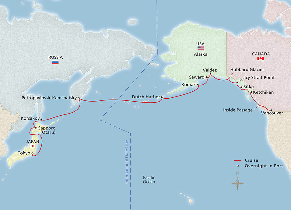 Itinerary Map/Ship Image