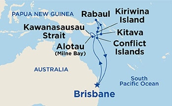 Itinerary Map/Ship Image