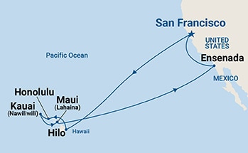 Itinerary Map/Ship Image