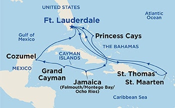 Itinerary Map/Ship Image