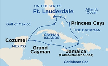 Itinerary Map/Ship Image