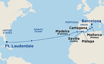 Itinerary Map/Ship Image