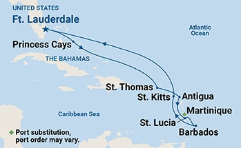 Itinerary Map/Ship Image