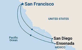 Itinerary Map/Ship Image