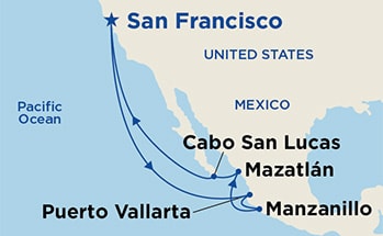 Itinerary Map/Ship Image