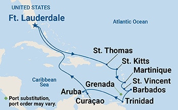 Itinerary Map/Ship Image