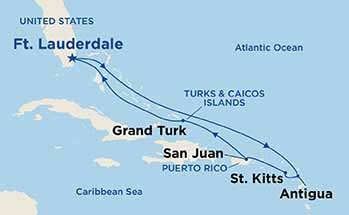 Itinerary Map/Ship Image