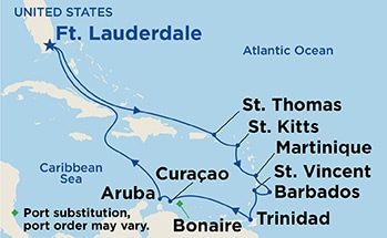 Itinerary Map/Ship Image