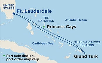 Itinerary Map/Ship Image