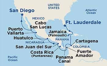 Itinerary Map/Ship Image