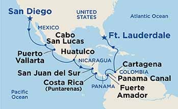 Itinerary Map/Ship Image