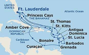 Itinerary Map/Ship Image
