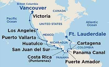 Itinerary Map/Ship Image