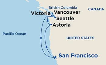 Itinerary Map/Ship Image