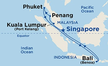 Itinerary Map/Ship Image