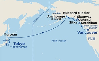 Itinerary Map/Ship Image