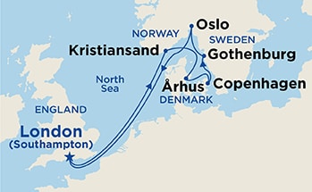 Itinerary Map/Ship Image