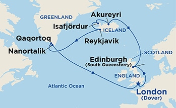 Itinerary Map/Ship Image