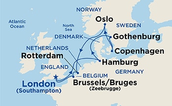 Itinerary Map/Ship Image