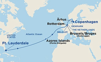 Itinerary Map/Ship Image