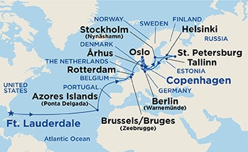Itinerary Map/Ship Image