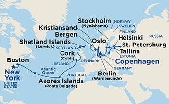 Itinerary Map/Ship Image