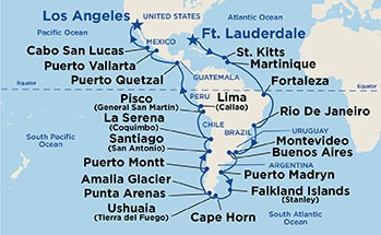 Itinerary Map/Ship Image