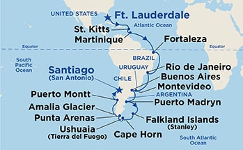 Itinerary Map/Ship Image