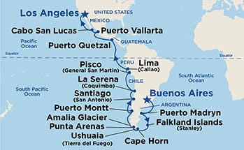 Itinerary Map/Ship Image