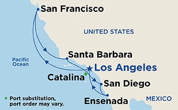 Itinerary Map/Ship Image