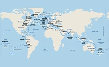 Itinerary Map/Ship Image