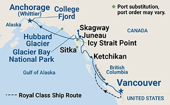 Itinerary Map/Ship Image