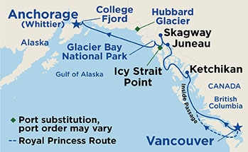Itinerary Map/Ship Image