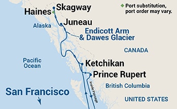 Itinerary Map/Ship Image