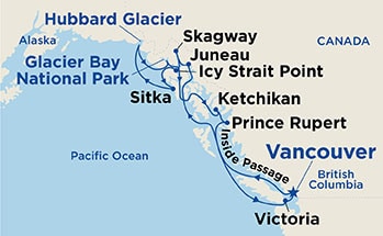 Itinerary Map/Ship Image