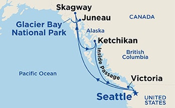 Itinerary Map/Ship Image